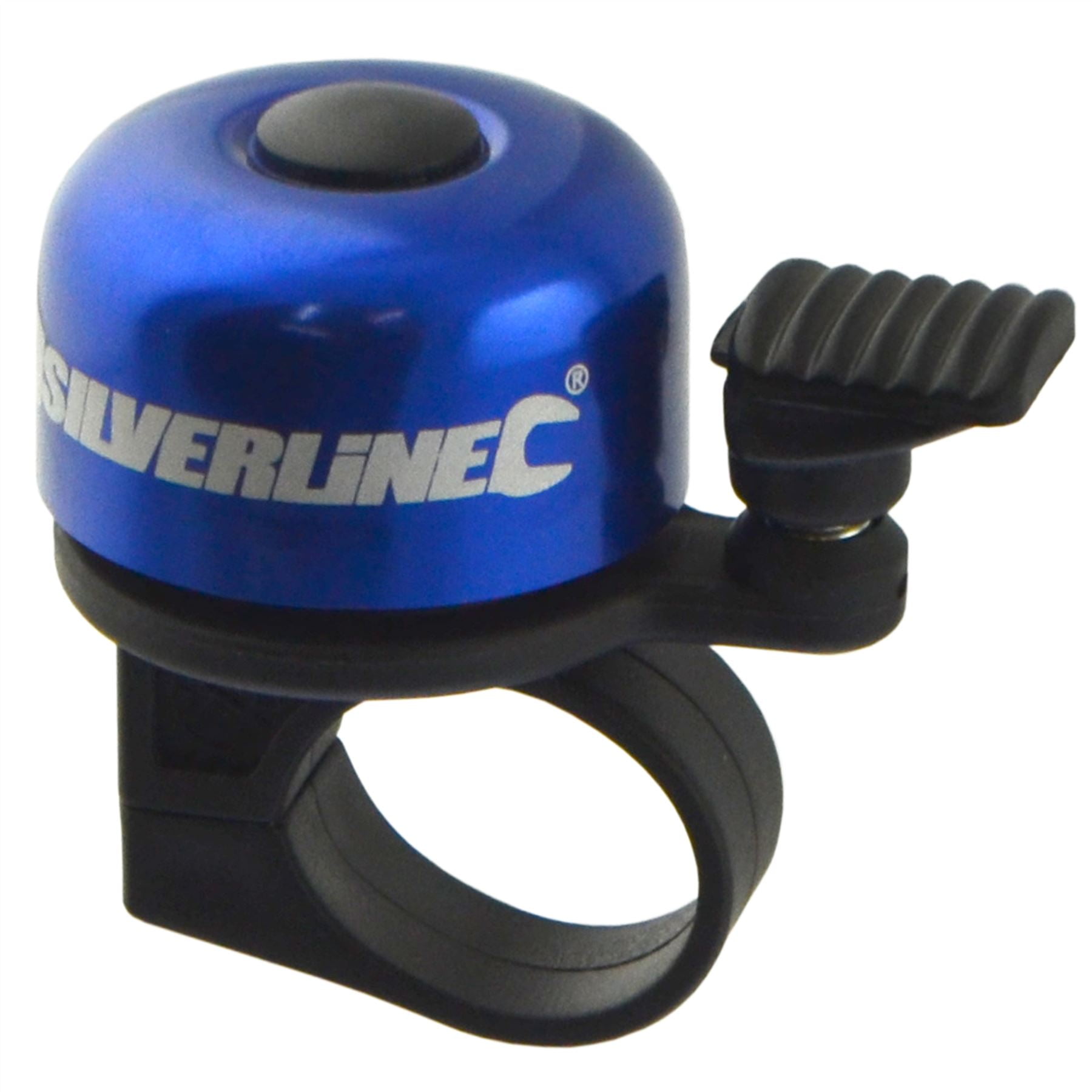 Blue Aluminium Capped Bicycle Bell Ding Bike Accessory Handle bar Lever