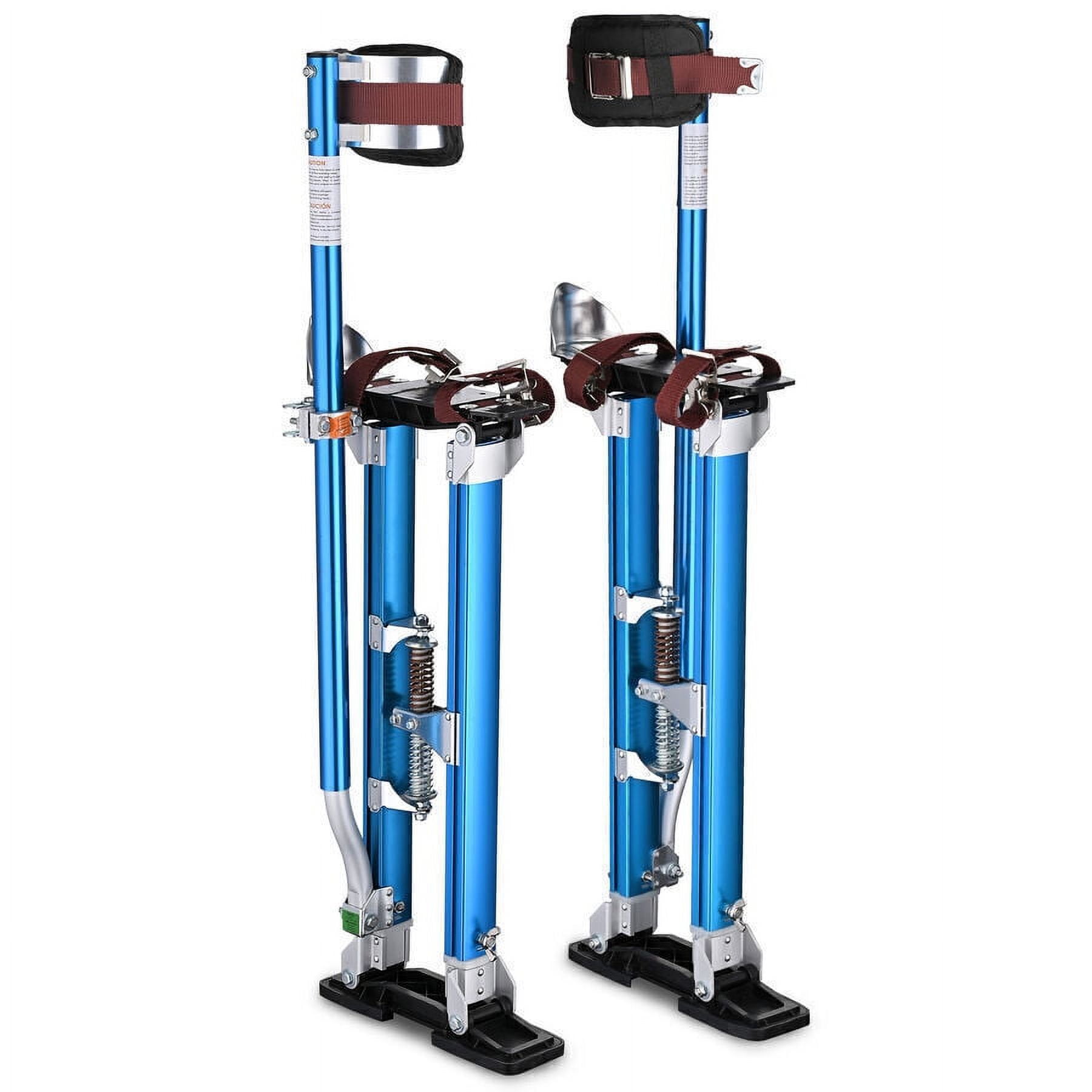Blue Aluminum Stilt Drywall Painting Stilts for Painters and Taping, 24