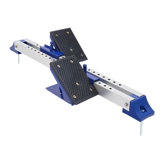 Blue Aluminum Track Starting Block, 21 Position & 6 Angle Adjustable Non-Slip Sprint Starting Block for Track and Field Training