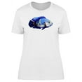 thumbnail image 1 of Blue Amazing Exotic Oscar Fish T-Shirt Women -Image by Shutterstock, Female Medium, 1 of 2