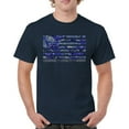 thumbnail image 1 of Blue American Flag Courage Loyalty Honor T-shirt USA Military Proud Veteran's Day Don't Tread on Me Men's Tee, 1 of 7