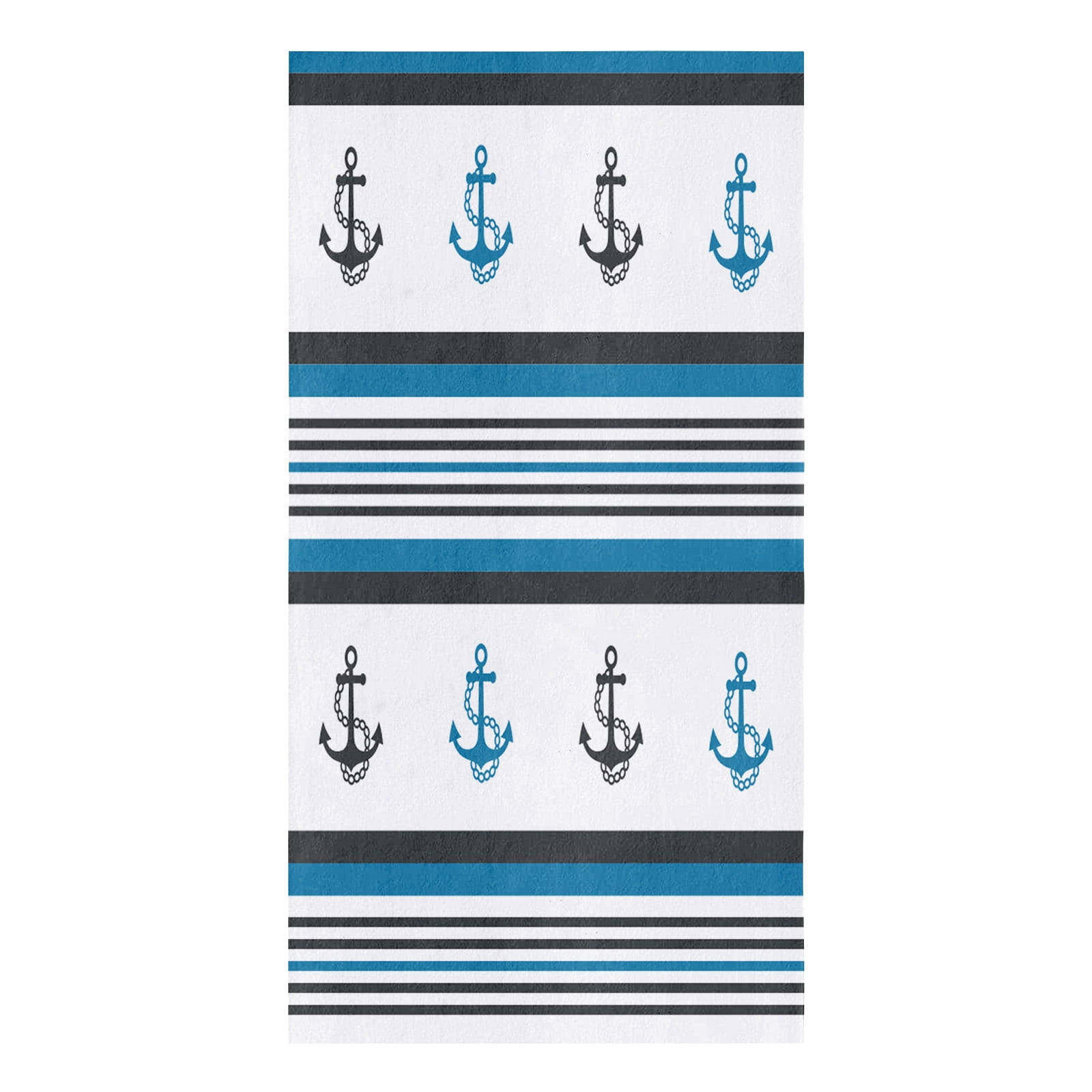 Blue Anchor Boat Fish Kitchen Towel Microfiber Rags Cleaning Cloth Home ...