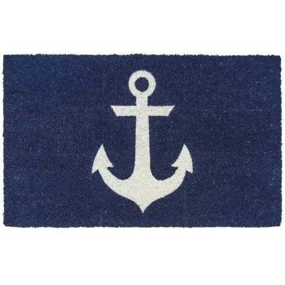 Blue Anchor Nonslip Doormat Welcome doormats, Indoor and Outdoor doormats, Funny Doormat, Housewarming Gifts Welcome Mat 16"X 24"