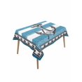 thumbnail image 1 of Blue Anchor Table Cloth, Waterproof Tablecloth for Rectangle Tables, Nautical Summer Beach Coastal Ocean Art Reusable Washable Fabric Table Cover for Restaurant Kitchen Dining Tables 52"x70", 1 of 9