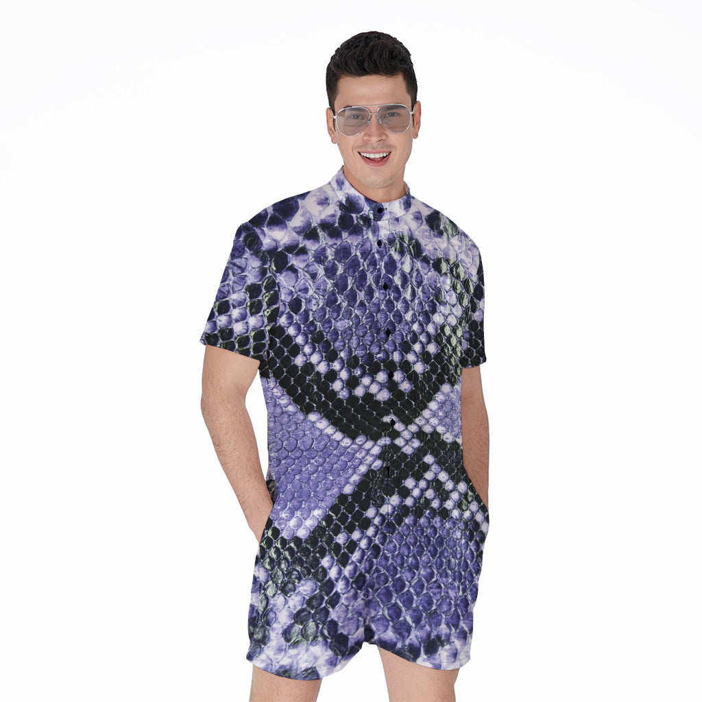 pink python snakeskin short sleeve men's rompers,... Blue And Black Snakeskin Short Sleeve Men'S Rompers, Snakes Python ...