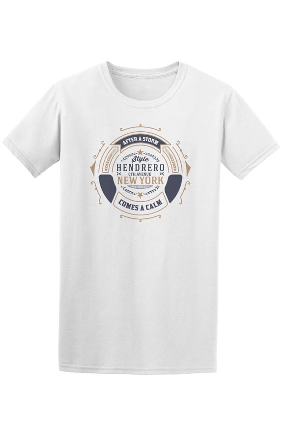 Blue And Gold Logo New York Tee Men's - Men T-Shirt, Medium