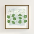 thumbnail image 1 of Blue And Green Hydrangea Botanical Poster Grandmillennial Southern Art V2, Unframed Paper Poster 16x20in, 1 of 4