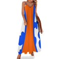 thumbnail image 1 of Blue And Orange Sleeveless Dress Dresses Women Summer Women's Summer Clothing, 1 of 9