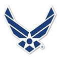 thumbnail image 1 of Blue And White Air Force Wings Sticker, 1 of 1