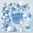 Blue And White Balloon Arch Garland Kit Baby Boy Balloons Arch