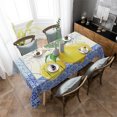 thumbnail image 1 of Blue And White Porcelain Texture Lemon Tablecloths for Dining Table Waterproof Rectangular Table Cover for Kitchen Living Room, 1 of 5