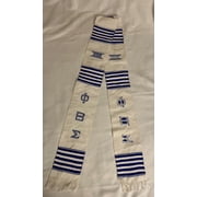 Blue And White Phi Beta Sigma Fraternity Stole