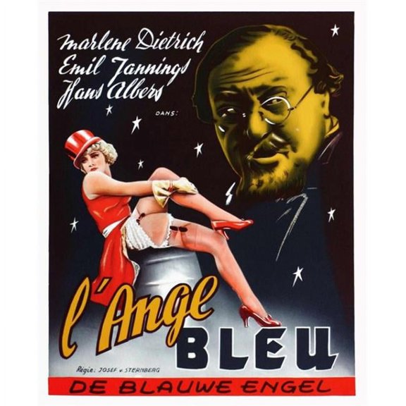 Blue Angel Movie Poster - 27 x 40 in.