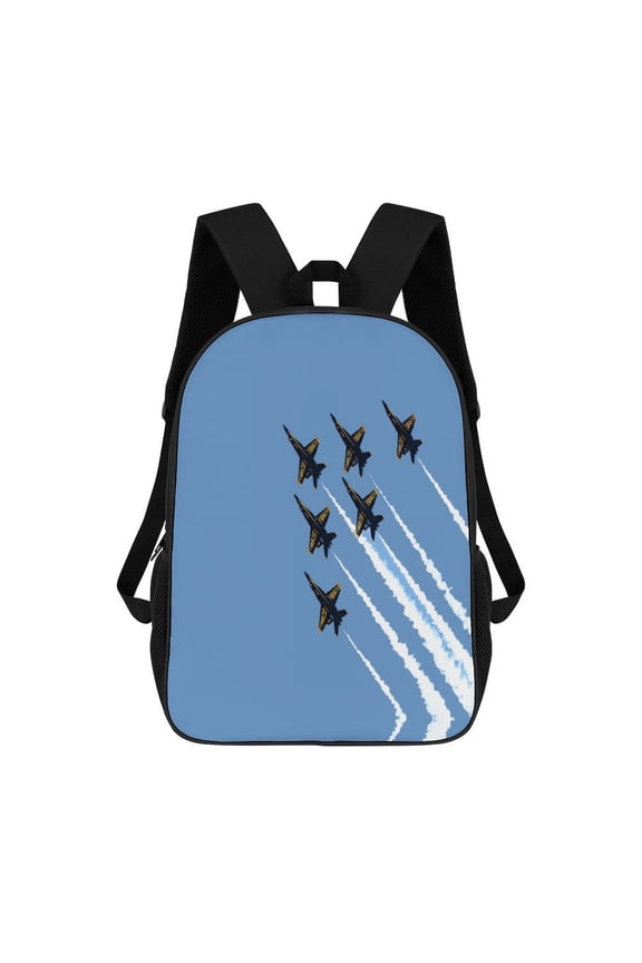 Blue Angels 3D Print 17in adolescent backpack Bags knapsack Laptop