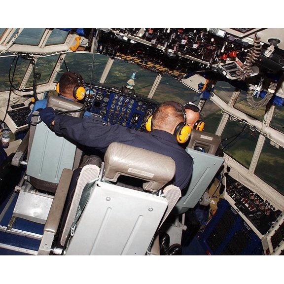 Blue Angels C-130 Fat Albert Cockpit Style - A - 12x18 Inch Laminated Aviation Poster - Stunning Detail and Bold Colors
