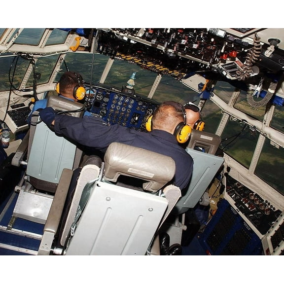 Blue Angels C-130 Fat Albert Cockpit Style - A - 24x36 Inch Laminated Aviation Poster - Stunning Detail and Bold Colors