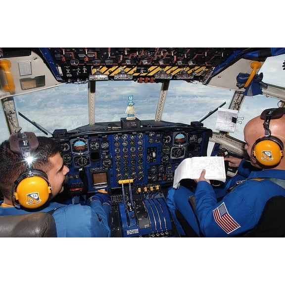 Blue Angels C-130 Hercules Transport - 24x36 Inch Glossy Laminated Aviation Poster - Stunning Detail and Bold Colors