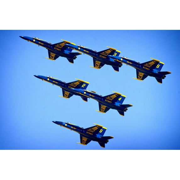Blue Angels Formation - CANVAS OR PRINT WALL ART