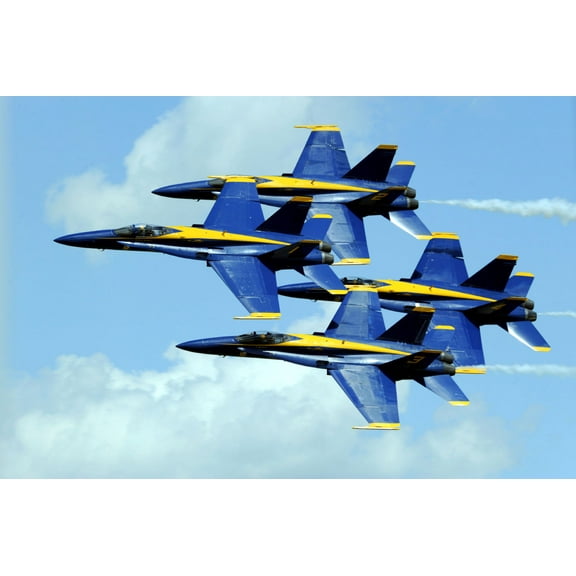 Blue Angels Poster Formation Flight 16in x 24in Poster Square Adults Best Posters