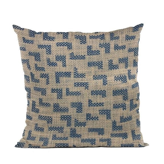 Blue Angles Abstract Luxury Throw Pillow - 16 x 16 in.