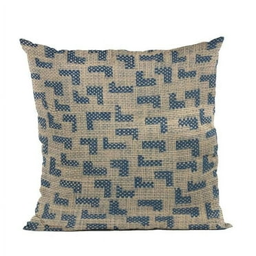 Blue Angles Abstract Luxury Throw Pillow - 20 x 20 in.