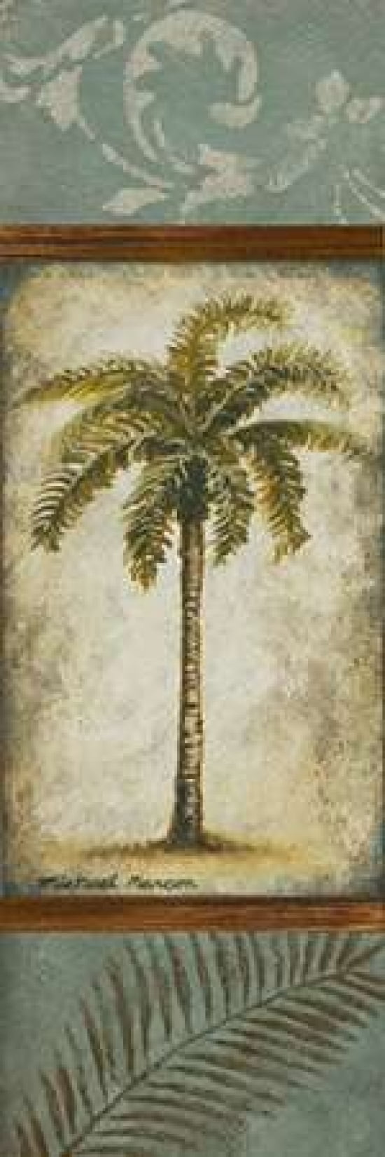 Blue Anguilla Canvas Art - Michael Marcon (12 x 36)