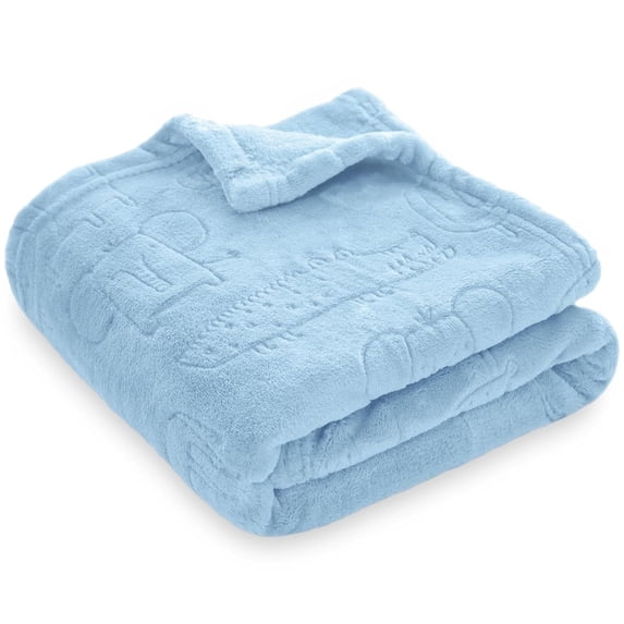 Blue Animal Baby Blanket for Boys Girls Fleece Clearance Receiving Blankets for Toddler Newborn 30 x 40 Inch