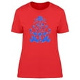 thumbnail image 1 of Blue Animals Otomi Style T-Shirt Women -Image by Shutterstock, Female Large, 1 of 2