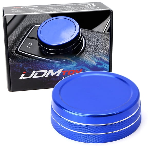 Blue Anodized Aluminum Center Console Command Control Knob Wheel Cover For Mercedes A B C E S CLA GLA GLK ML GL Class