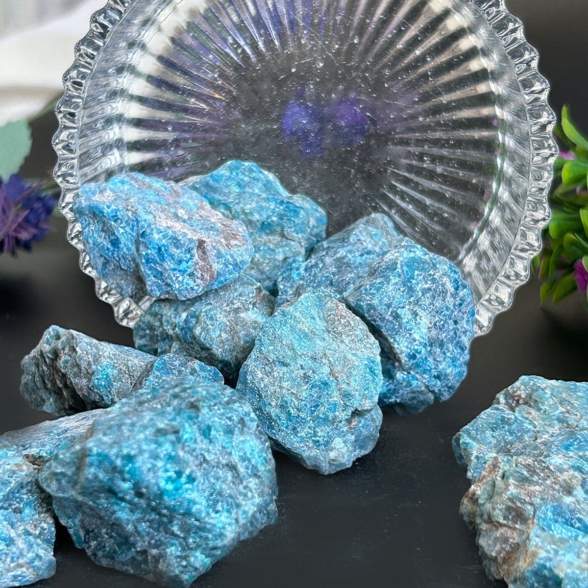 Blue Apatite Healing Crystals, 200g, Natural Stone Raw Gemstone Rocks ...