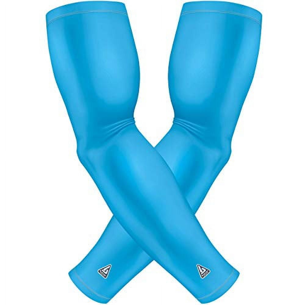 Blue Arm Sleeves For Men Women Youth Great For Sports Football