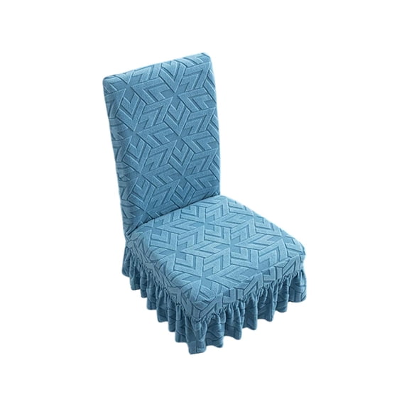Blue Arrows Pattern Stretch Skirt Chair Cover For Dining Room Living Room All Season Elastic Polyester Cover 21.65X18.11In 1Pc 8.1Oz