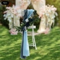 thumbnail image 1 of Blue Artificial Flower Arrangement Ribbons For Wedding Chair Back Decor Pack 6x, 1 of 20