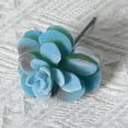 thumbnail image 1 of Blue Artificial Succulent Plants - 1 Pack - Premium Fake Plants - Realistic Textured Cactus - Premium Crafting DIY Greenery Decor for Indoor & Outdoor（Flocked ）, 1 of 5