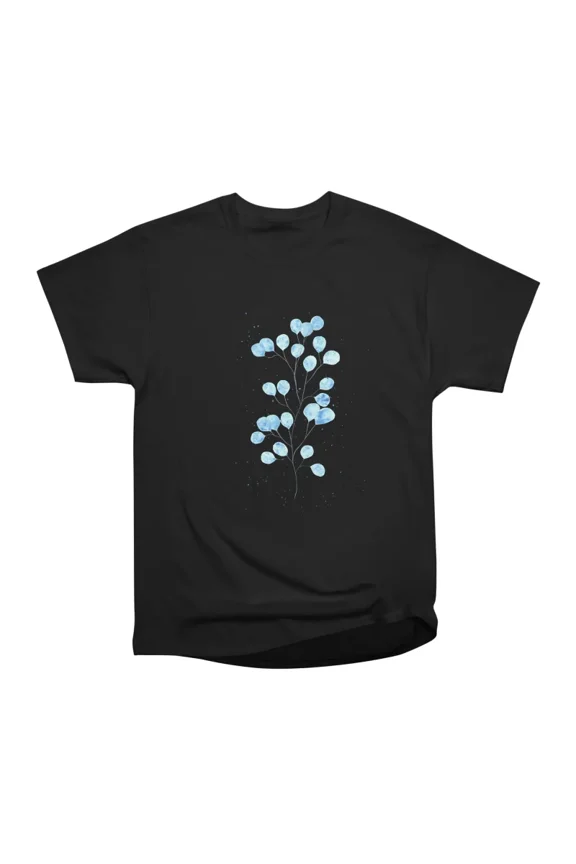 Blue Aspen Tree Branch T-Shirt Tee Gift For Him Merch For Her Apparel For Friend