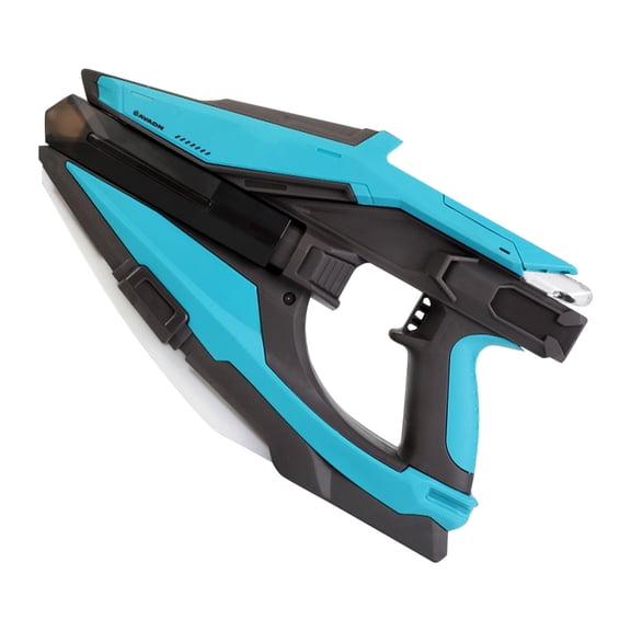 Blue Automatic Continuous Shooting Electric Water Gun With Flashing Lights Blowback Action High Speed Motorized For Pool Beach