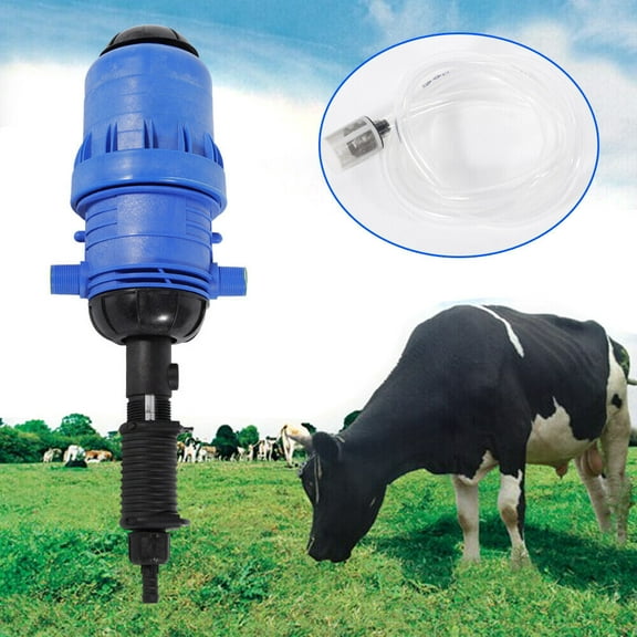 Blue Automatic Fertilizer Injector Water Powered Chemical Liquid Doser Dispenser