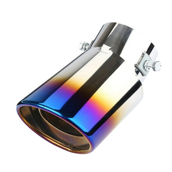 Blue Automotive Exhaust Pipe Cover With Stainless Steel Material For Custom Car Mods