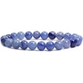 thumbnail image 1 of Blue Aventurine Gem Semi Precious Gemstone 8mm Ball Beads Stretch Bracelet 7" Unisex, 1 of 4