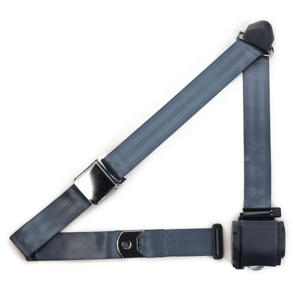 RetroBelt Blue Aviation 3-Point Shoulder Belt Seat Belt Safety Classic