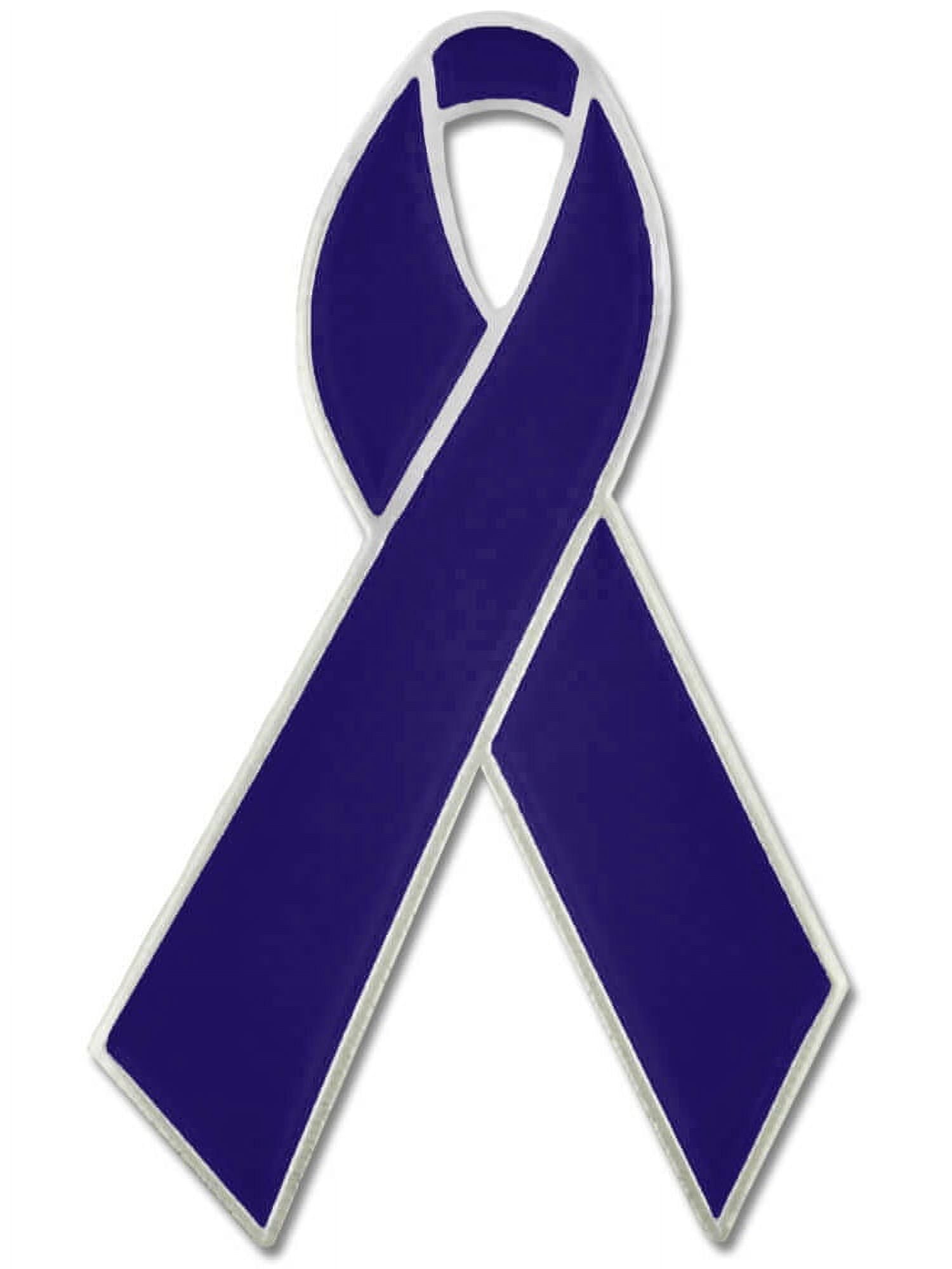 Purple and Blue Awareness Ribbons