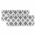 thumbnail image 1 of Blue Aztec Valances for Windows, Southwest Boho Tribe Abstract Geometric Art Light Filtering Kitchen Curtains, Rod Pocket Window Valance Curtains for Living Room Bedroom, 42" W x 12" L, 2 Panels, 1 of 9