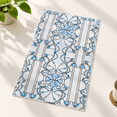 Blue Azure Bloom 3D Stained Glass Window Film, 35.4 x 78.7 Inches, Non ...