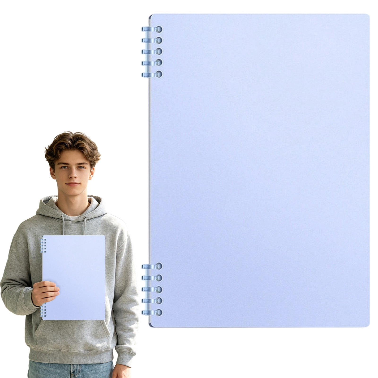 Blue B5 Horizontal Notebook, Polypropylene Reinforced Detachable Blank ...