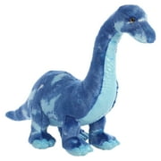 Blue BRACHIOSAURUS Dinosaur Stuffed Animal Plush, 15.5" Long, by Aurora