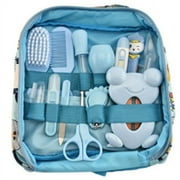 Blue Baby Care Set 13-Piece Baby Care Products, Baby Care Set Initial Equipment, Nail And Nose Care with Bag with Handbag