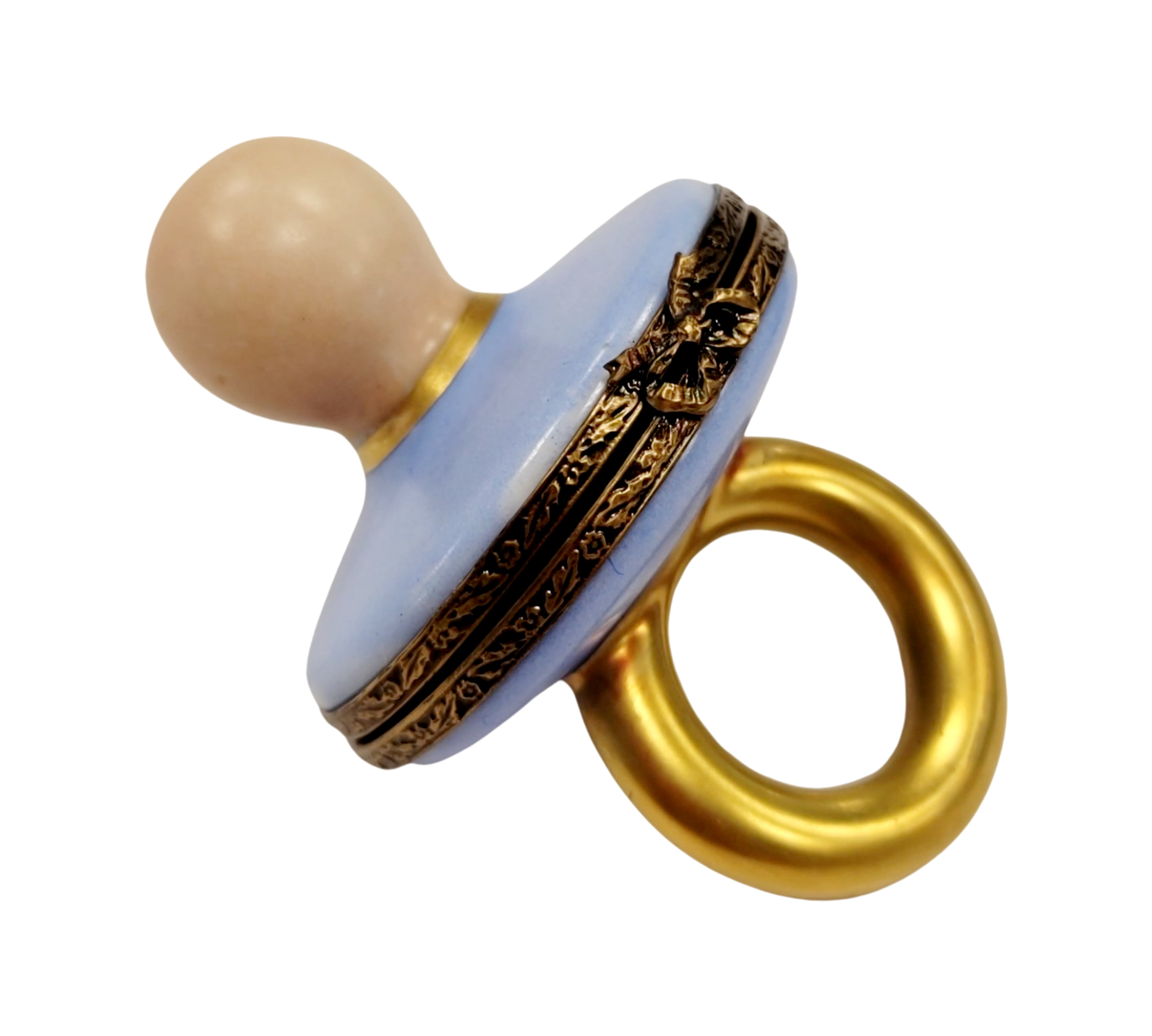 Porcelain Pacifiers Blue Baby Pacifier Limoges Box Limoges Box Porcelain Figurine - Walmart.com