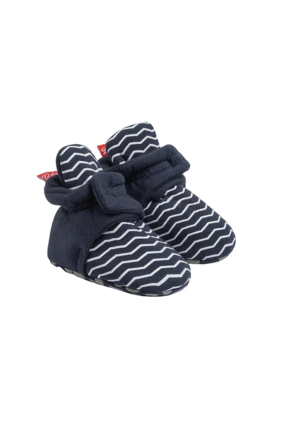 Blue Baby Walking Shoes With Giraffe Pattern For Cool Weather Non-Slip Sole, Ensuring Seasonal Comfort