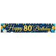 thumbnail image 1 of Blue Backdrop Banner with Golden Happy 80th Birthday Text Balloons and Star Decors Birthday Party Photography Props Birthday Decoration Party Supplies, 1 of 8