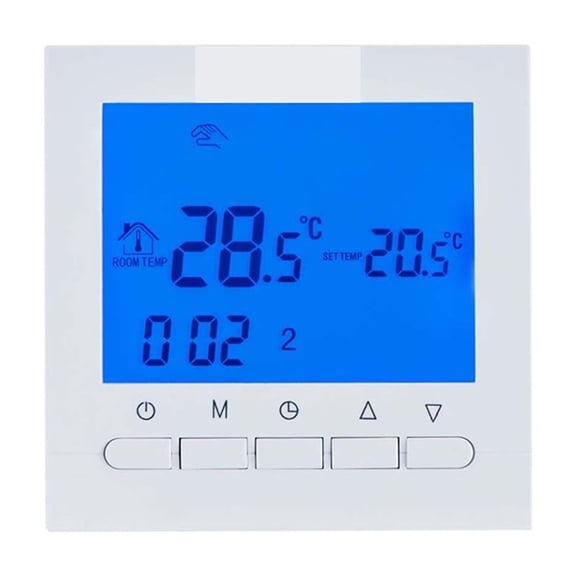 Blue Backlight Gas Boiler Thermostat AA Batteries Powered Boiler Heating Thermoregulator Wired Temperature Regulator For Boiler